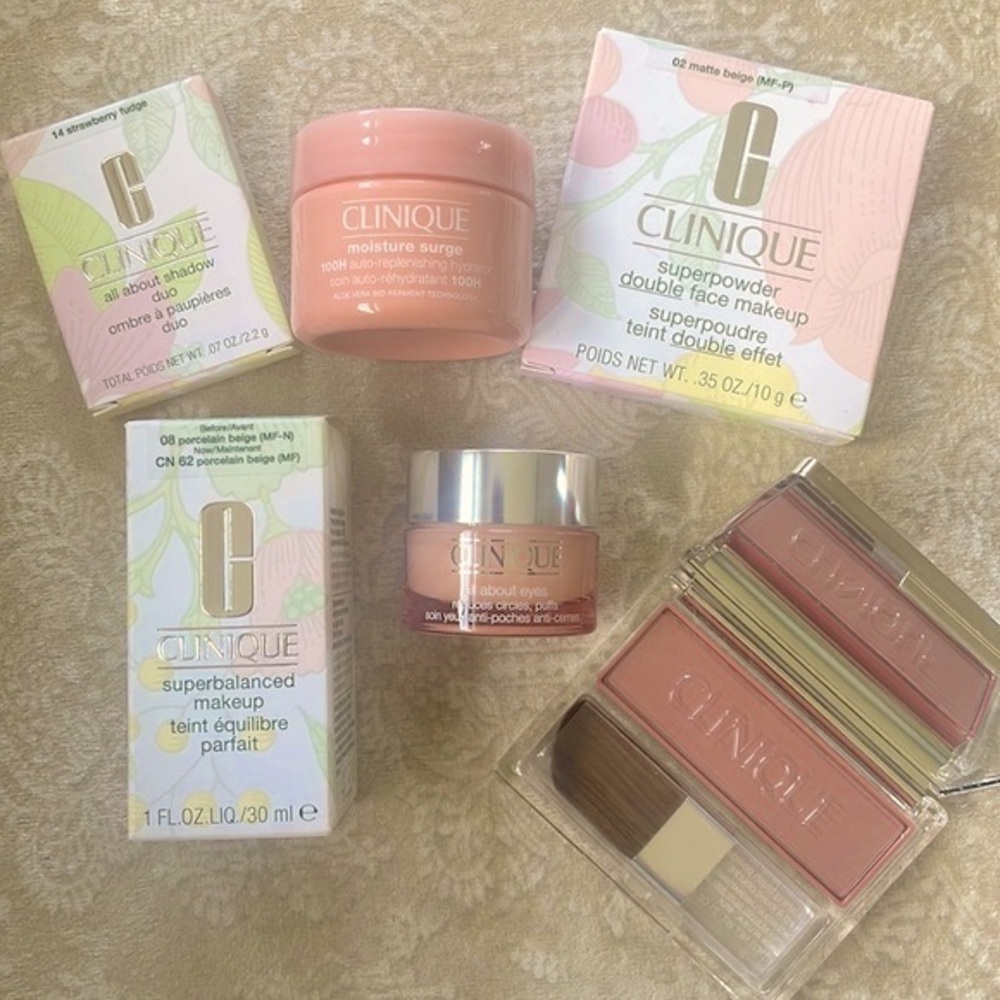 Brand New Clinique Makeup & Skincare Bundle Foundation Moisturizer Eye Cream